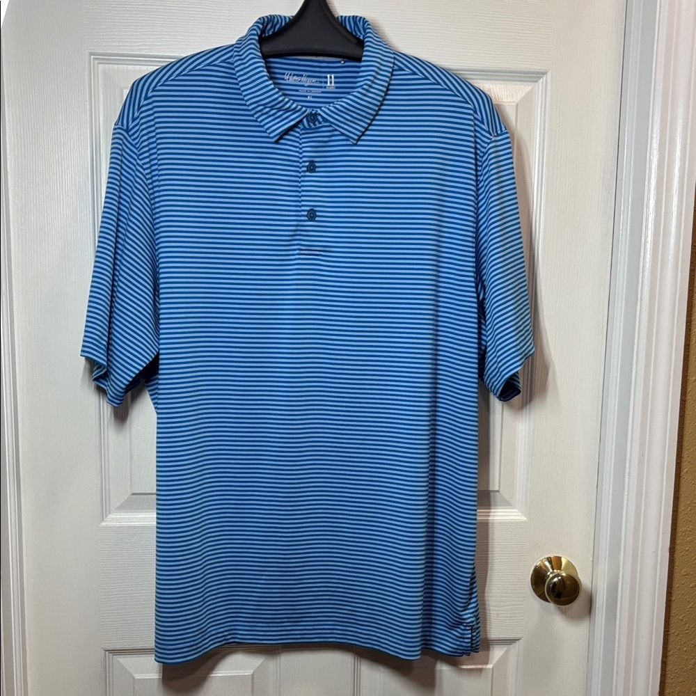 Walter Hagen Striped Golf Polo- XL